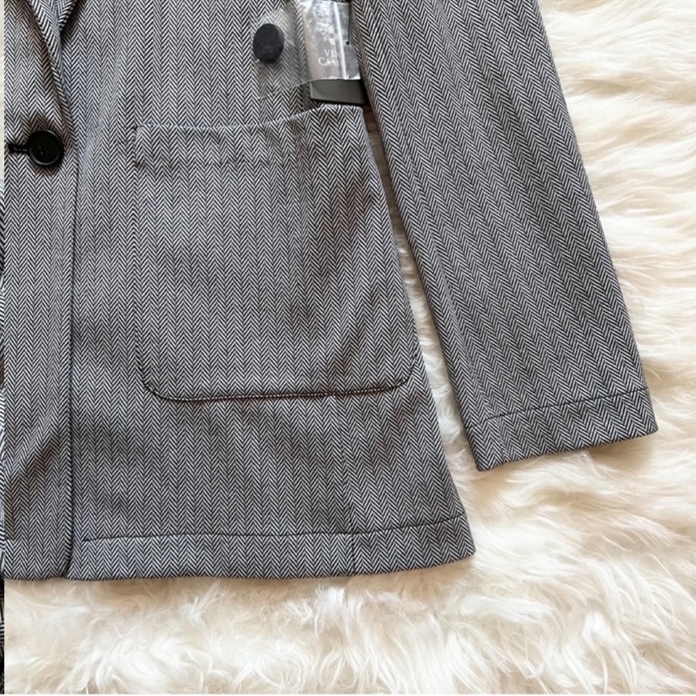 New! VINCE CAMUTO Herringbone Double Breast Blazer - Picture 5 of 8